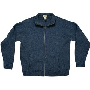 Vintage LL Bean Wool Sweater Cardigan Jacket L Large